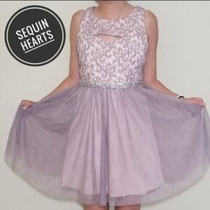 Pink - Sequin Hearts prom dress - Size 3